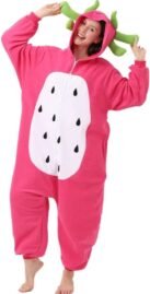 Unisex Adult Axolotl Onesie Pajamas Halloween Cosplay Costume Animal One-Piece Jumpsuit Party Sleepwear Homewear