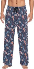 Pantalones de pijama para hombre, ropa de dormir con bolsillos, Multi