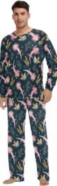 Conjuntos de pijama para hombres y mujeres, conjunto de pijama suave de 2 piezas